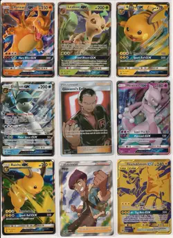 Pokemon TCG Sun and Moon GX Card Lot of 9 NM/M Promo / Hidden Fates - Image 1