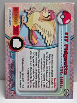 #17 Pidgeotto 1999 Topps Chrome Pokemon Card Series 1 Blue Logo - NM - US Seller - Image 2