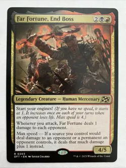 MTG Magic the Gathering Far Fortune, End Boss (203/568) Aetherdrift NM - Image 1