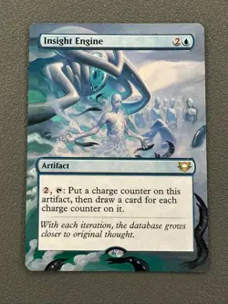 Insight Engine #6 MTG Edge of Eternities Commander Hand Painted Full Altered Art - Image 1