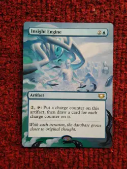 Insight Engine #6 MTG Edge of Eternities Commander Hand Painted Full Altered Art - Image 2