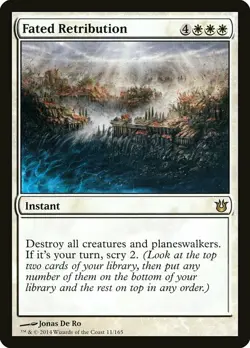 1x Fated Retribution NM English MTG - Born of the Gods - Image 1