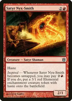 1x Satyr Nyx Smith NM English MTG - Born of the Gods - Image 1
