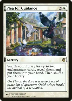 1x Plea for Guidance NM English MTG - Born of the Gods - Image 1