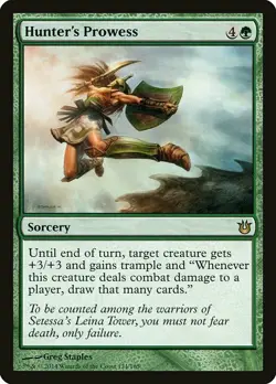 1x Hunter's Prowess NM English MTG - Born of the Gods - Image 1