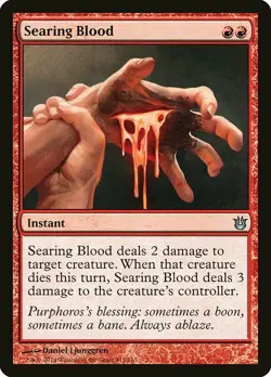 1x Searing Blood NM English MTG - Born of the Gods - Image 1