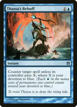 1x Thassas Rebuff NM English MTG - Born of the Gods - Image 1