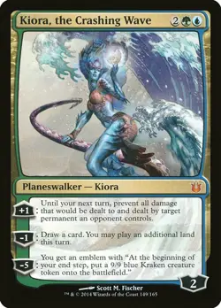 1x Kiora. The Crashing Wave NM English MTG - Born of the Gods - Image 1