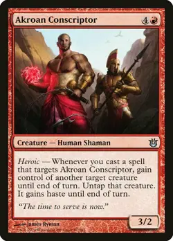 1x Akroan Conscriptor NM English MTG - Born of the Gods - Image 1