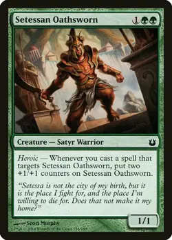 1x Setessan Oathsworn NM English MTG - Born of the Gods - Image 1