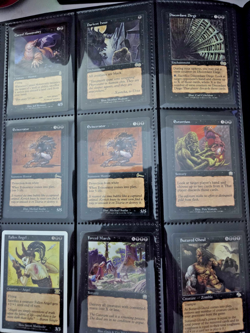 MTG Vintage collection circa 1995-2002 All Black with Folder. Lightly played. - Image 1