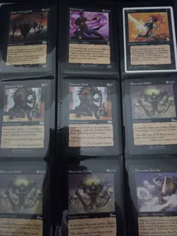 MTG Vintage collection circa 1995-2002 All Black with Folder. Lightly played. - Image 4