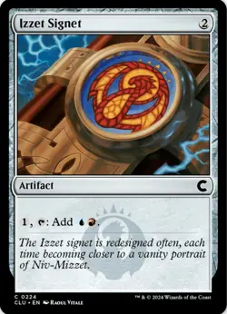 X 1 Izzet Signet NM-M CLU 224 MTG Magic The Gathering - Image 1