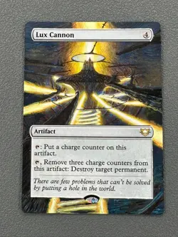 Lux Cannon MTG Edge of Eternities Commander Hand Painted Borderless Altered Art - Image 1