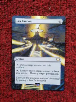 Lux Cannon MTG Edge of Eternities Commander Hand Painted Borderless Altered Art - Image 2