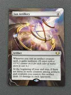 Lux Artillery MTG Edge of Eternities Commander Hand Painted Extended Altered Art - Image 1