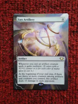 Lux Artillery MTG Edge of Eternities Commander Hand Painted Extended Altered Art - Image 2