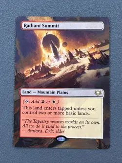 Radiant Summit MTG Edge of Eternities Hand Painted Borderless Full Altered Art v - Image 1