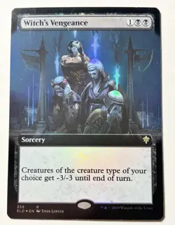 Witch's Vengeance Foil Extended art Throne of Eldraine (ELD) M NM - Image 1