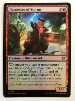 MTG Bloomburrow Harnesser Of Storms Foil 0137 NM - Image 1