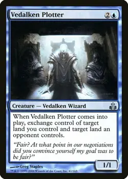 1x Vedalken Plotter - NM English MTG - Guildpact - Image 1