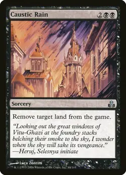 1x Caustic Rain - NM English MTG - Guildpact - Image 1