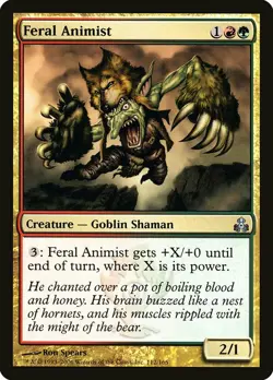 1x Feral Animist - NM English MTG - Guildpact - Image 1