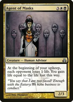 1x Agent of Masks - NM English MTG - Guildpact - Image 1