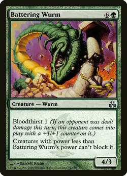 1x Battering Wurm - NM English MTG - Guildpact - Image 1