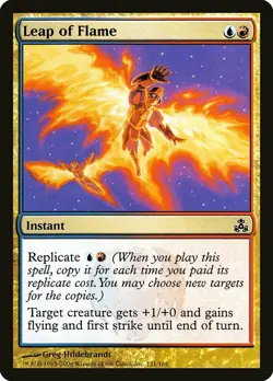 1x Leap of Flame - NM English MTG - Guildpact - Image 1
