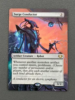 Surge Conductor MTG Edge of Eternities Commander Hand Painted Full Altered Art v - Image 1