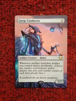 Surge Conductor MTG Edge of Eternities Commander Hand Painted Full Altered Art v - Image 2