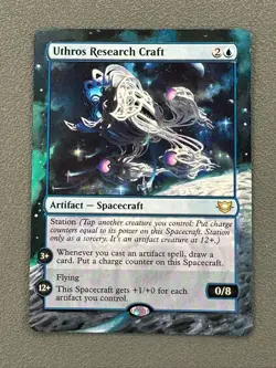 Uthros Research Craft MTG Edge of Eternities Commander Hand Painted Altered Art - Image 1
