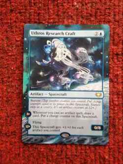 Uthros Research Craft MTG Edge of Eternities Commander Hand Painted Altered Art - Image 2