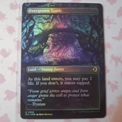 MTG Overgrown Tomb 350 FOIL Borderless Lorwyn Eclipsed - NM - Free Shipping - Image 3