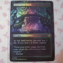 MTG Overgrown Tomb 350 FOIL Borderless Lorwyn Eclipsed - NM - Free Shipping - Image 4
