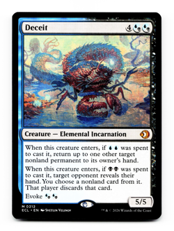 Deceit [Lorwyn Eclipsed] Magic - MTG ECL 0212 NM 💧💀 - Image 3