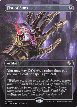 Fist of Suns (Borderless) Commander: the Lost Caverns of Ixalan Regular - Image 1