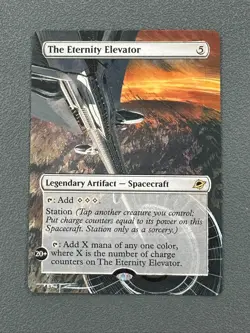 The Eternity Elevator Edge of Eternities Hand Painted Extended Altered Art Tentz - Image 1