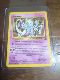 Mewtwo 12/53 WOTC Black Star Promo Pokemon Card TCG VINTAGE - Image 1