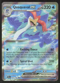 Pokemon TCG SV02: Paldea Evolved #052/193 Quaquaval ex NM - Image 1