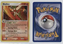 Blaziken Holo Pokemon EX Emerald #1 2005 - Image 3