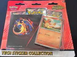 Pokemon Mega Evolutions Ascended Heroes Tech Sticker Collection Charmander Promo - Image 1
