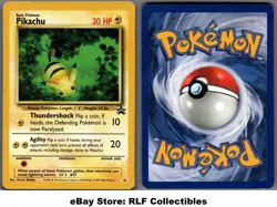 1999 Pokemon, WoTC Promos, #27 Pikachu, Black Star Promo - Image 1