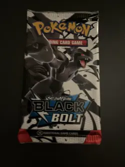 Heavy 22.75g Pokemon TCG SV 10.5 Black Bolt Booster Pack Sealed! - Image 2