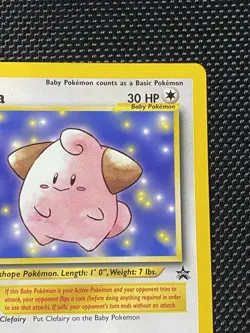 Cleffa 31/53 Wotc Black Star Promo Regular Pokemon LP/NM - Image 3