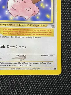 Cleffa 31/53 Wotc Black Star Promo Regular Pokemon LP/NM - Image 4