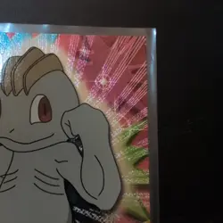 1999 Topps Pokemon TV #66 Machop Silver Foil Black Logo (Rays 2nd Print) - Image 2