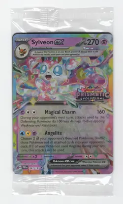 POKEMON PRISMATIC EVOLUTIONS SYLVEON EX STAMPED PROMO 041/131 SURPRISE BOX - Image 1