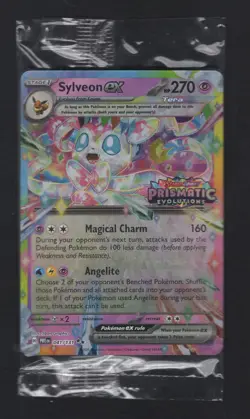POKEMON PRISMATIC EVOLUTIONS SYLVEON EX STAMPED PROMO 041/131 SURPRISE BOX - Image 3
